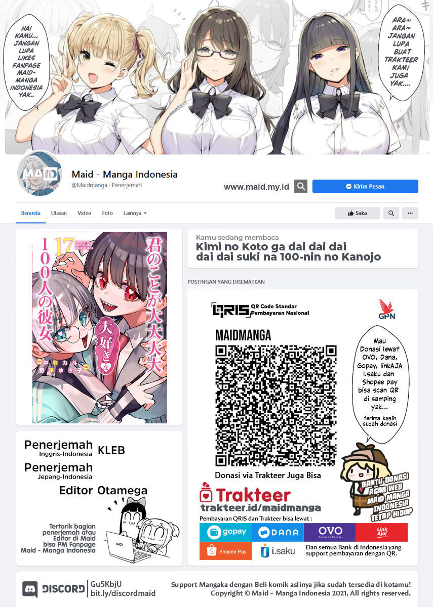 Kimi no Koto ga Dai Dai Dai Dai Daisuki na 100-ri no Kanojo Chapter 121 Gambar 2